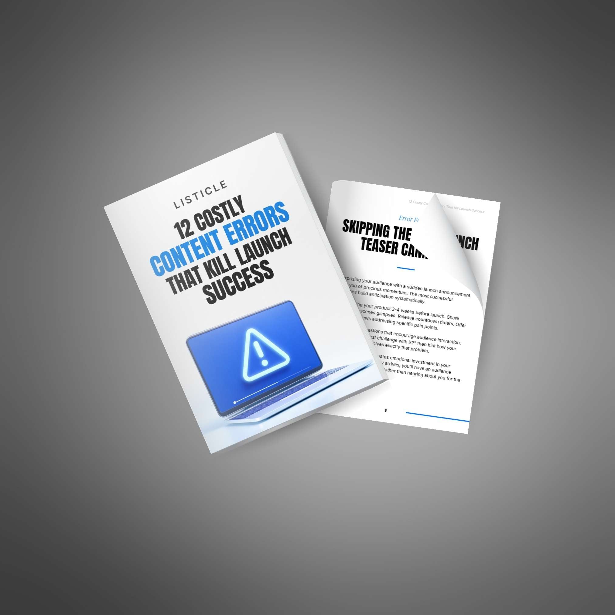 12 Costly Content Errors That Kill Launch Success