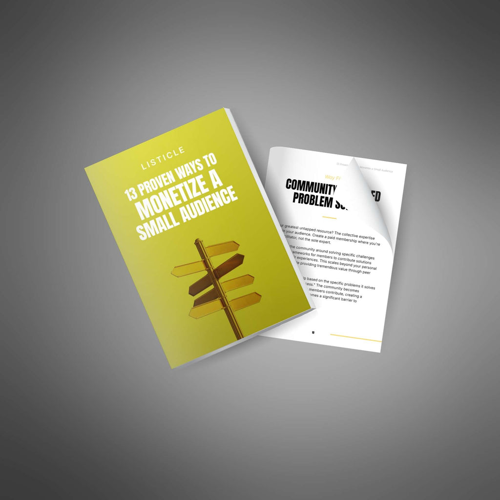13 Proven Ways to Monetize a Small Audience