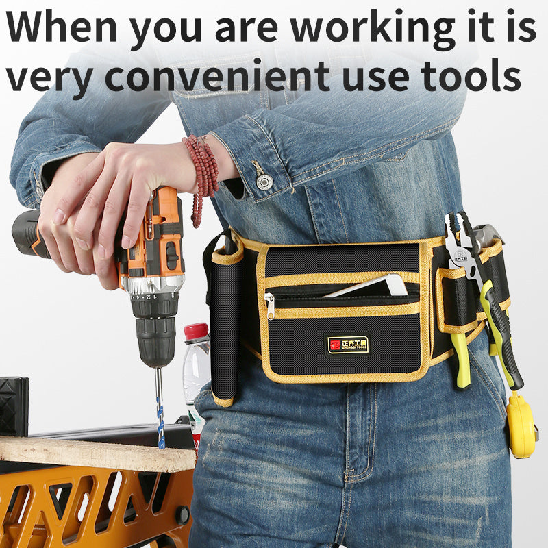 Electrician Tool Kit Special Portable Small Waist Bag Canvas Sturdy And Durable Waist Bag Belt Multi-function Storage And Repair Bag