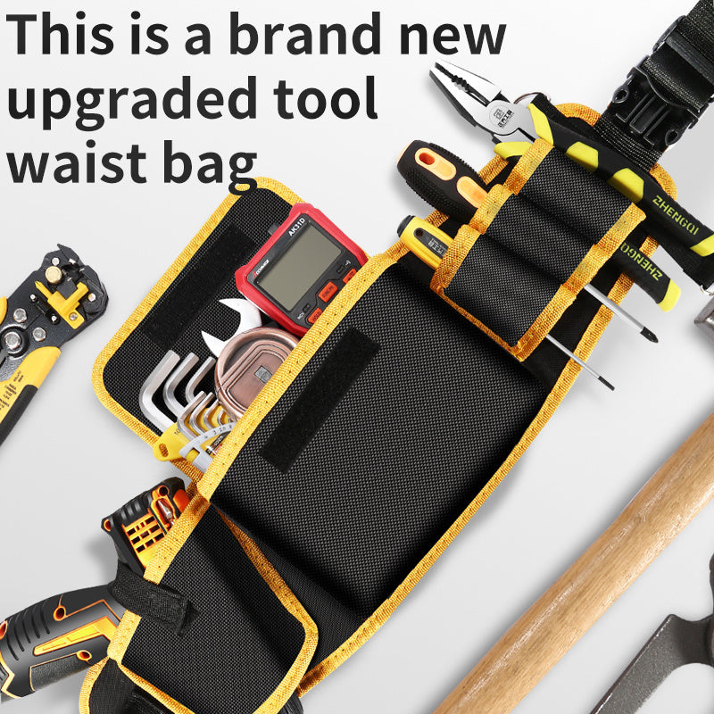 Electrician Tool Kit Special Portable Small Waist Bag Canvas Sturdy And Durable Waist Bag Belt Multi-function Storage And Repair Bag