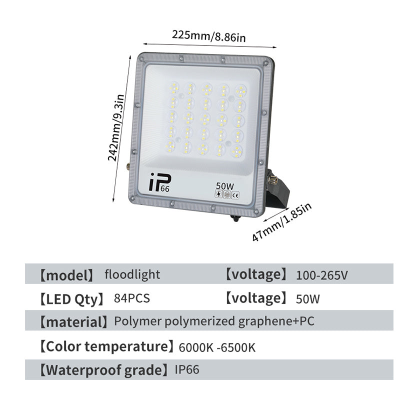 LED Floodlight, Outdoor Waterproof Strong Light, Ultra Bright Construction Site Factory RV Room Searchlight, Outdoor High-power Lighting Lamp