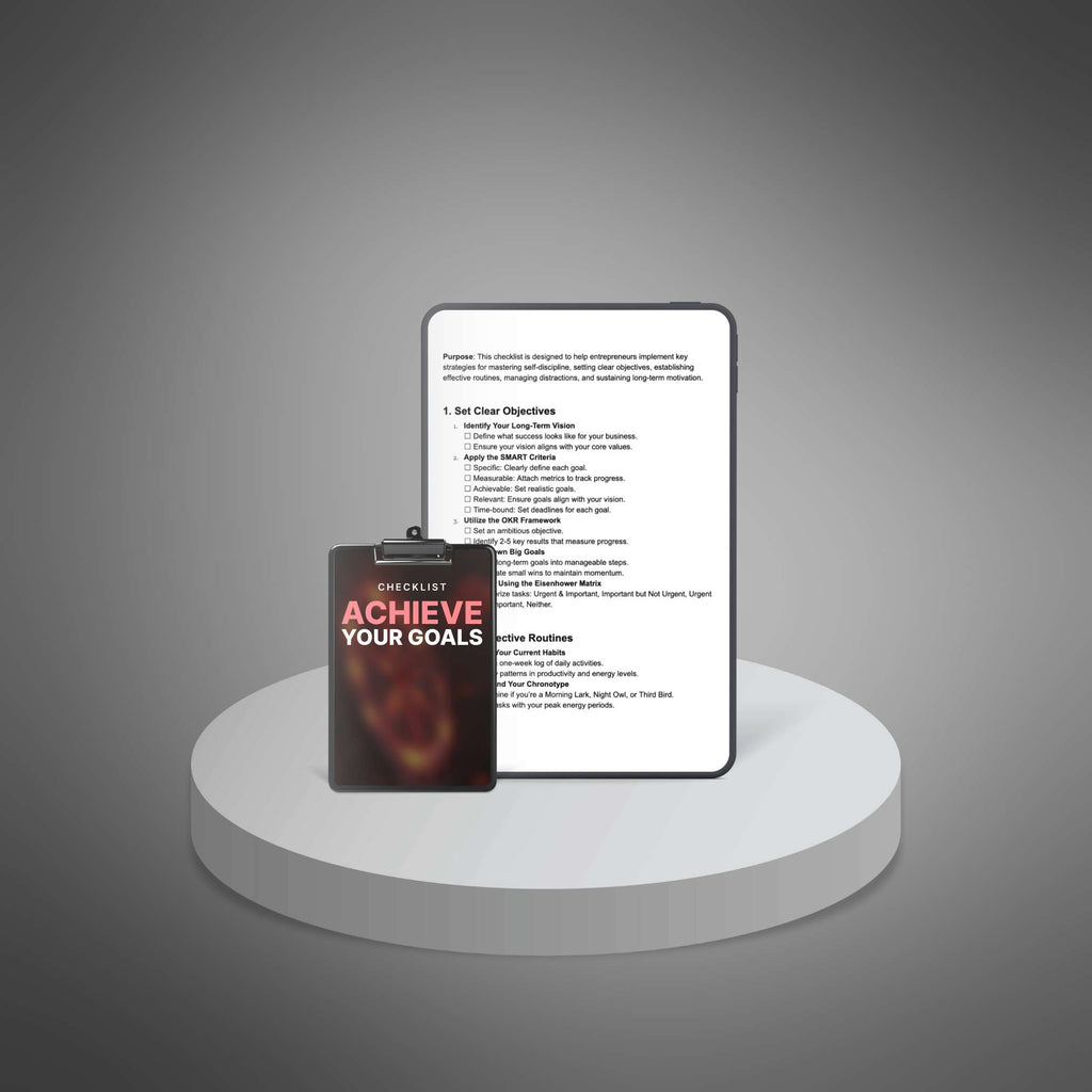 Achieve Your Goals - Checklist