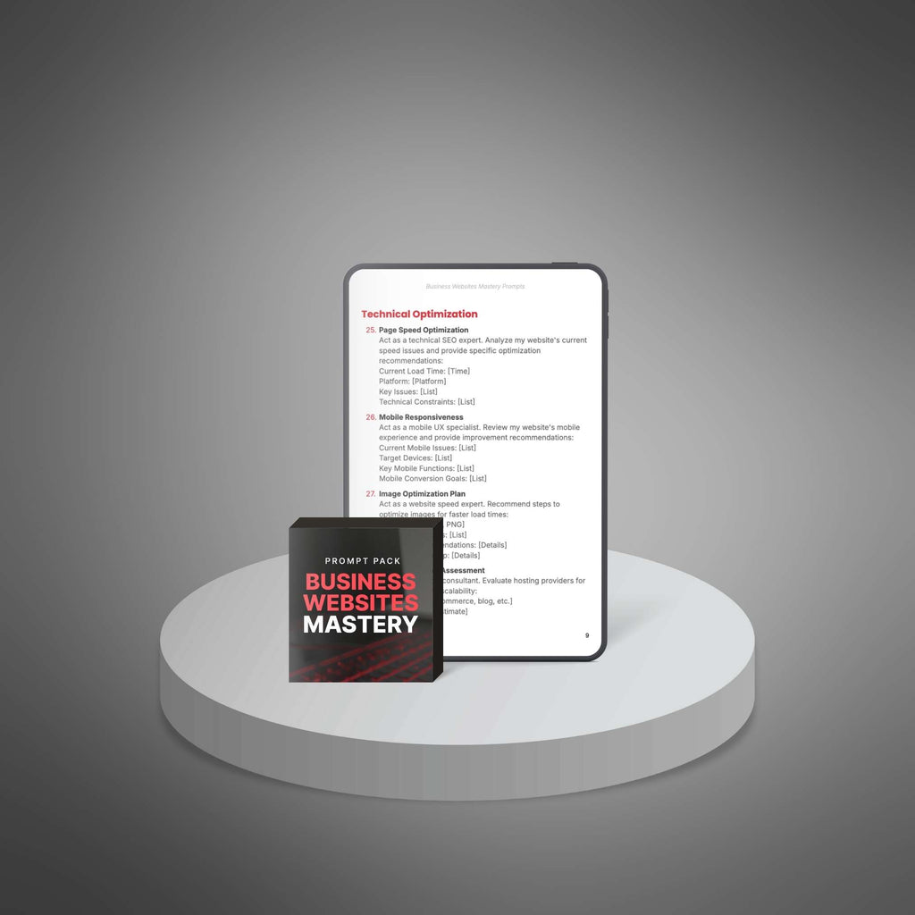 Business Websites Mastery - Prompts
