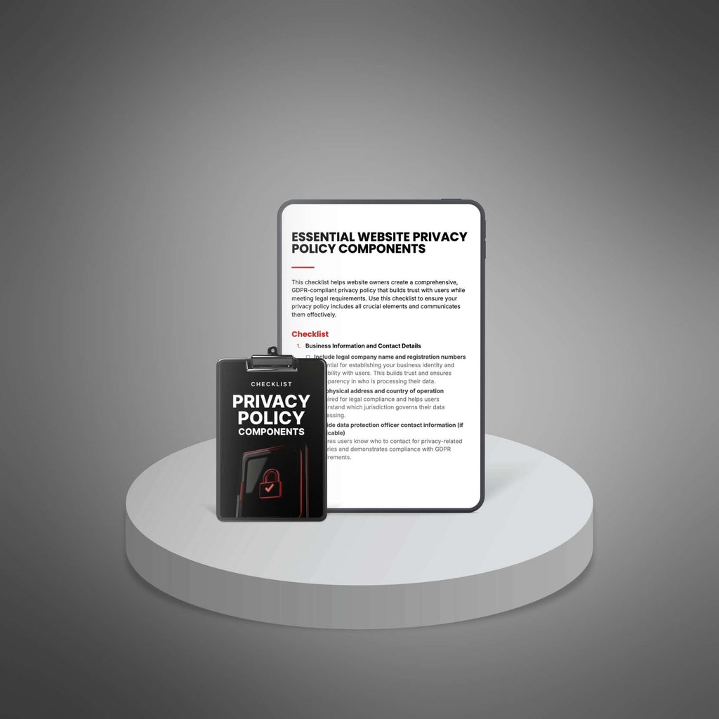 Essential Website Privacy Policy Components