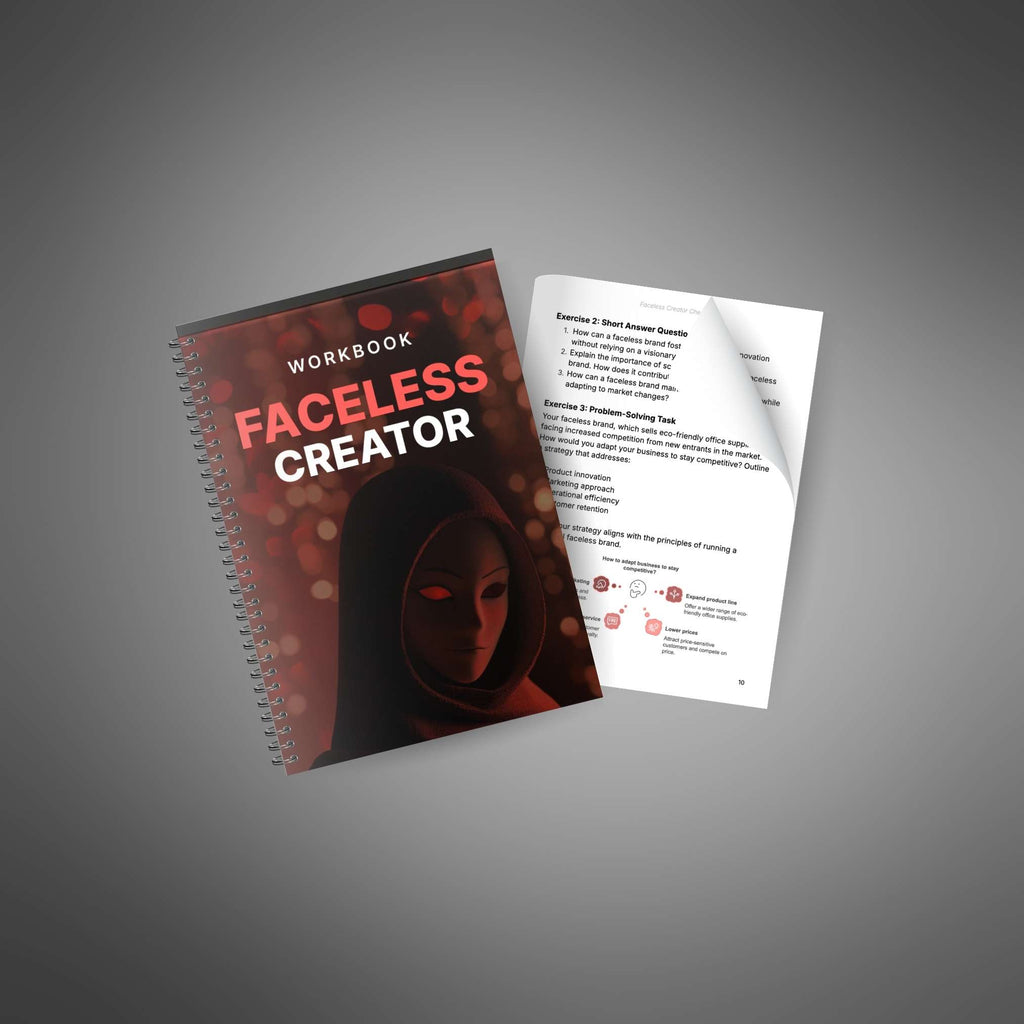 Faceless Creator – Interactive Workbook to Build, Automate & Market a Successful Brand