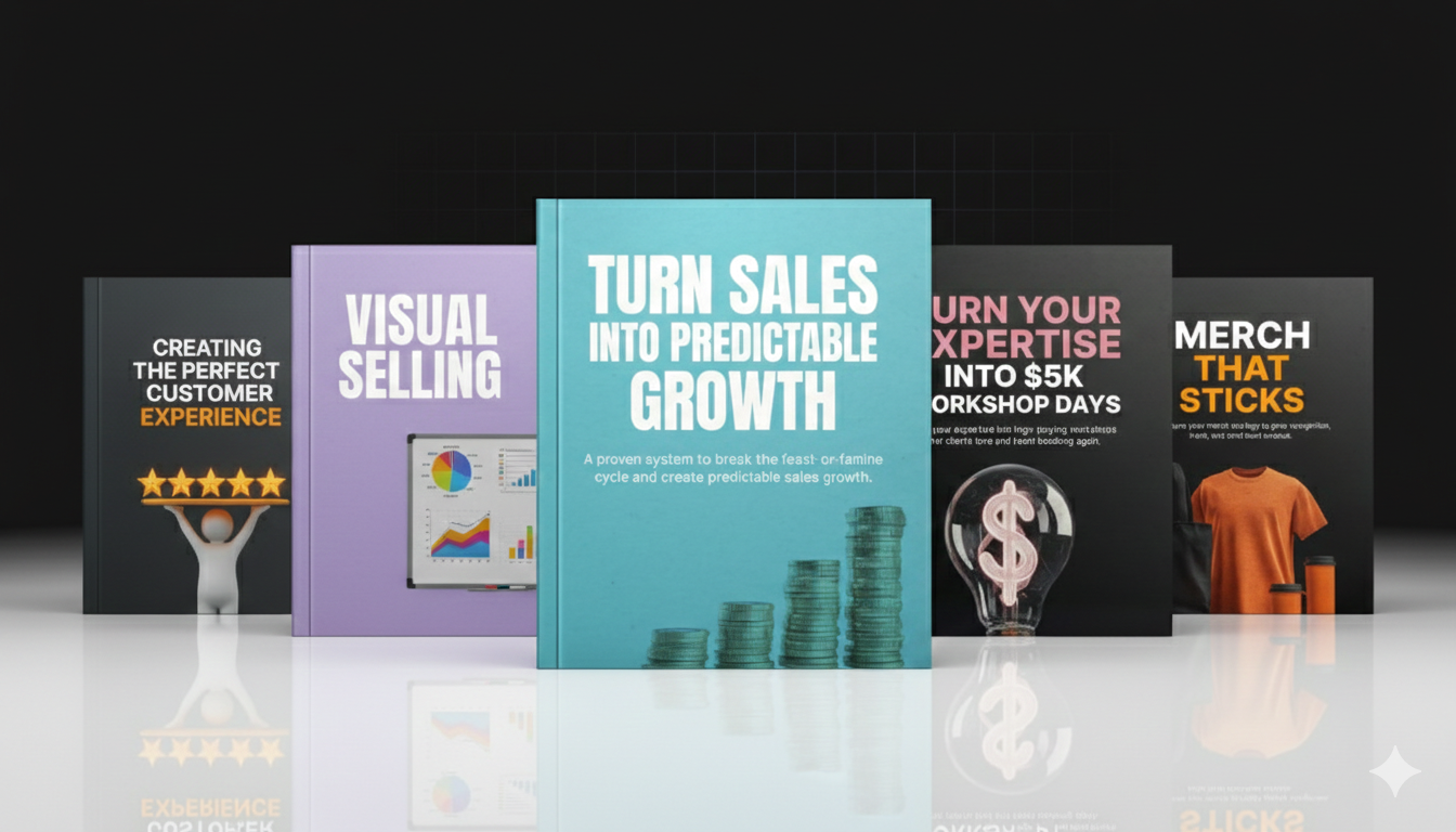 Launch Sticky Merch, Sell $5K Workshops, Systemize Sales & Create Unforgettable Experiences