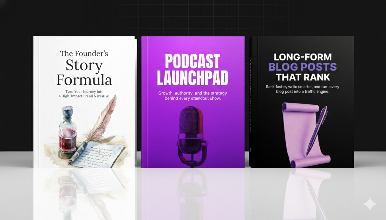 Write Ranking Long-Form Blogs, Launch a Podcast & Craft a Powerful Founder Story