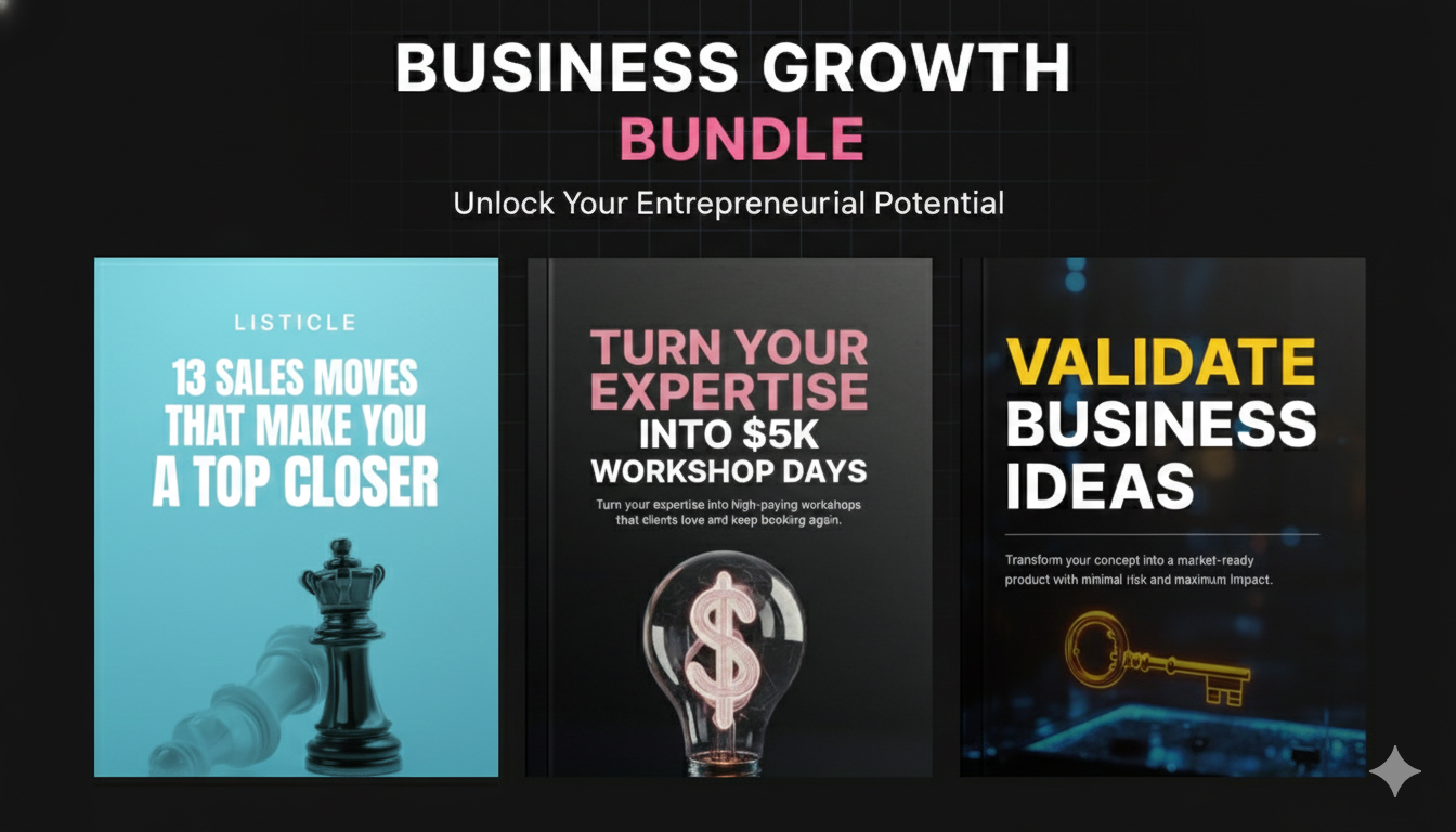 Turn Expertise into $5K Days, Close Like a Pro, and Validate Ideas Fast