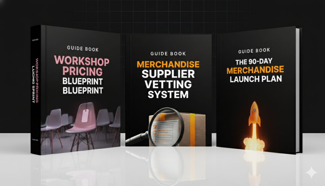 90-Day Merch Launch, Supplier Vetting & Smart Workshop Pricing