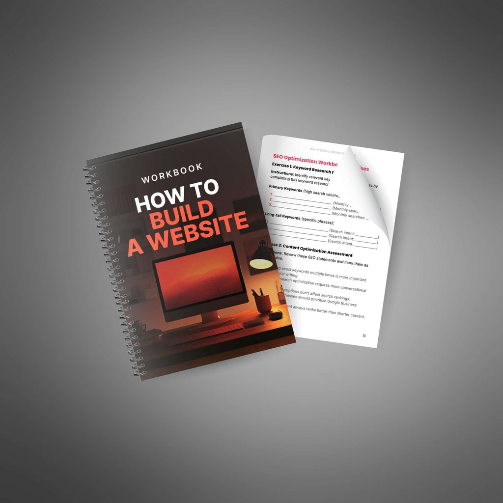 How to Build a Website – Interactive Workbook to Plan, Design & Optimize Your Site
