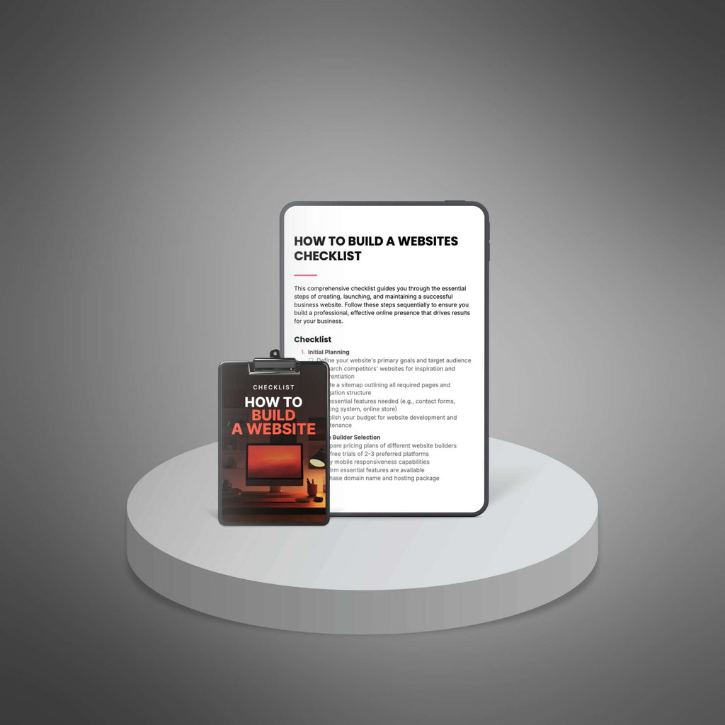 How to Build a Website - Checklist