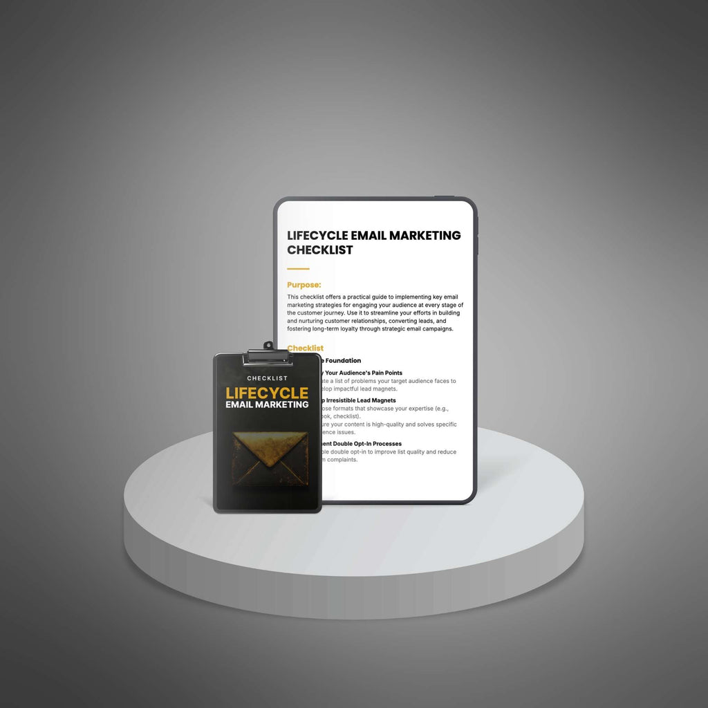 Lifecycle Email Marketing - Checklist