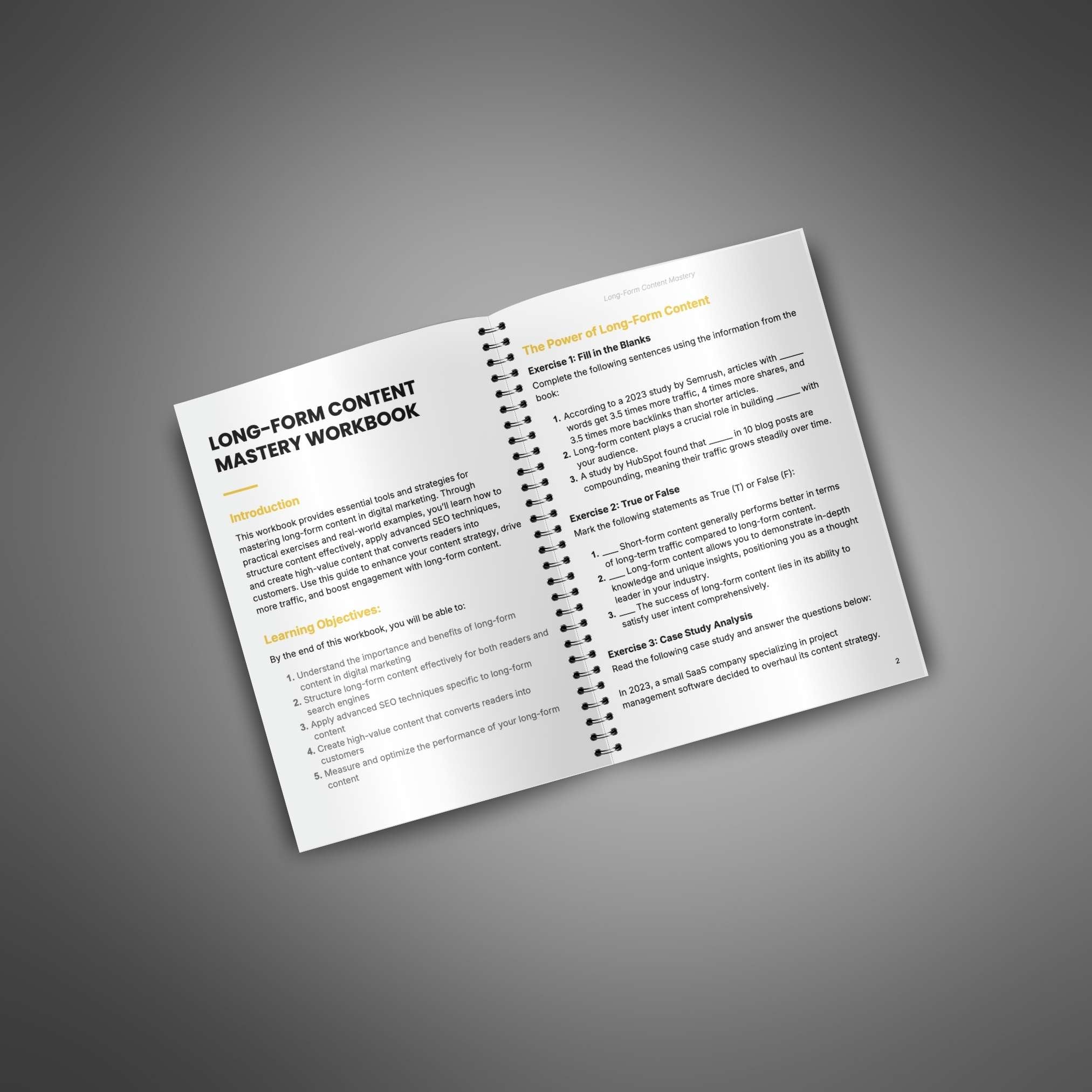 Long-Form Content Mastery – Workbook