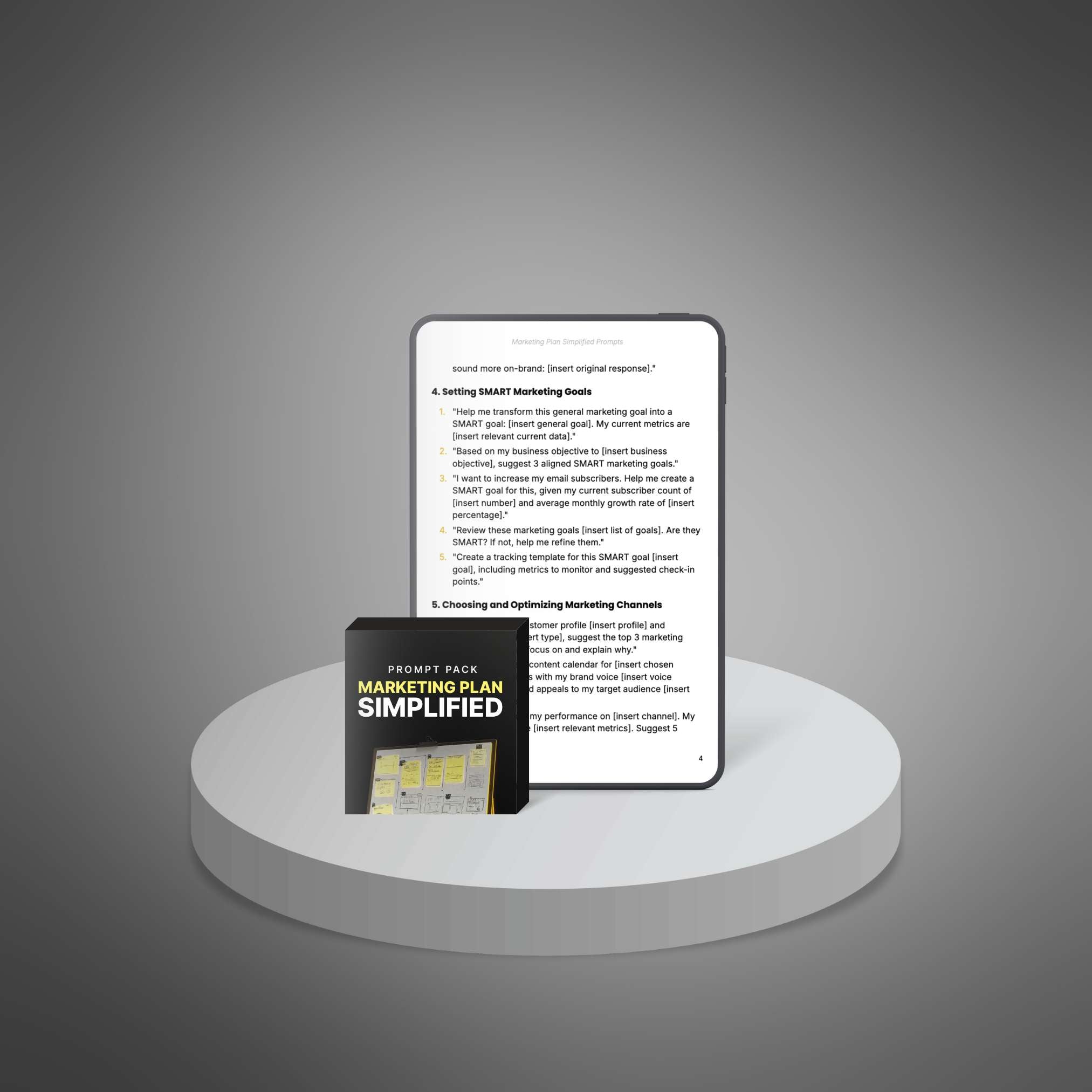 Marketing Plan Simplified - Prompts