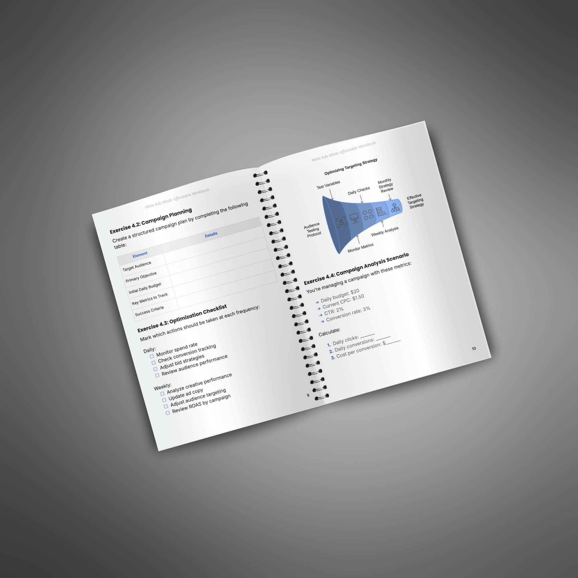Meta Ads Made Affordable – Workbook