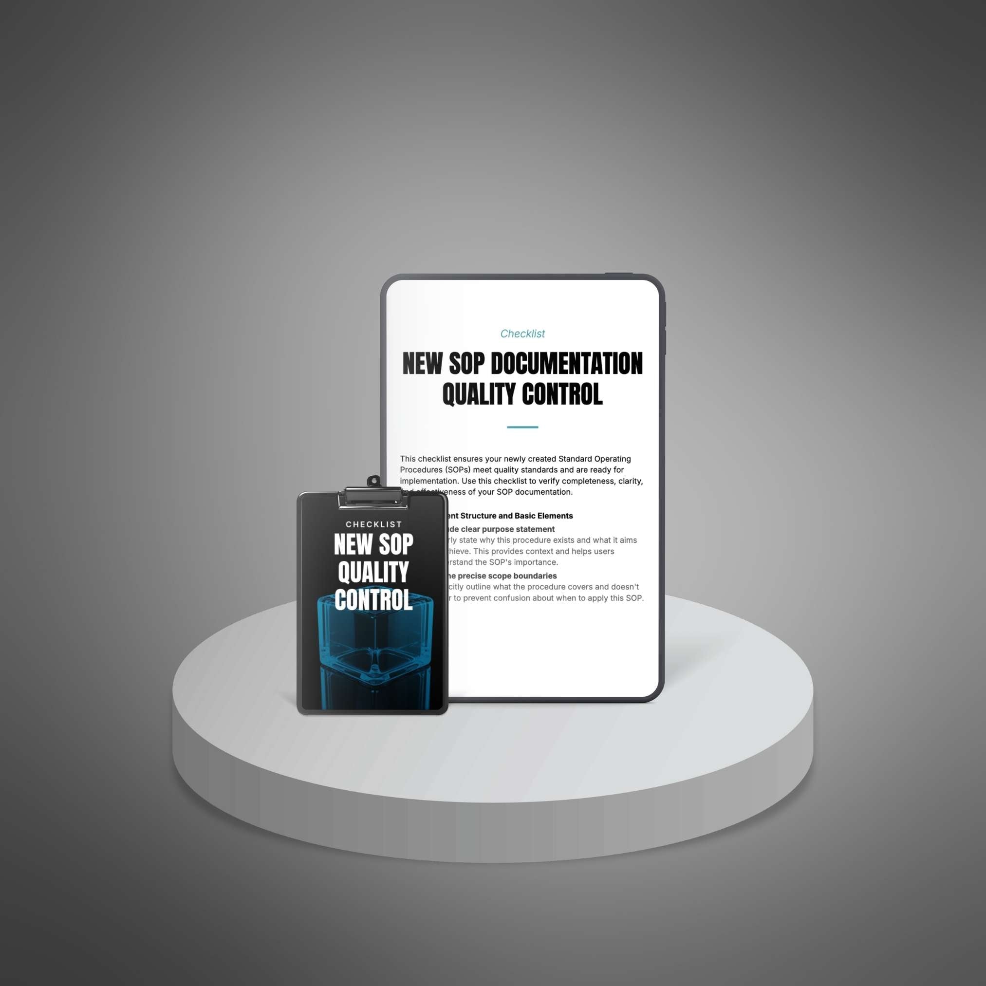 New SOP Documentation Quality Control
