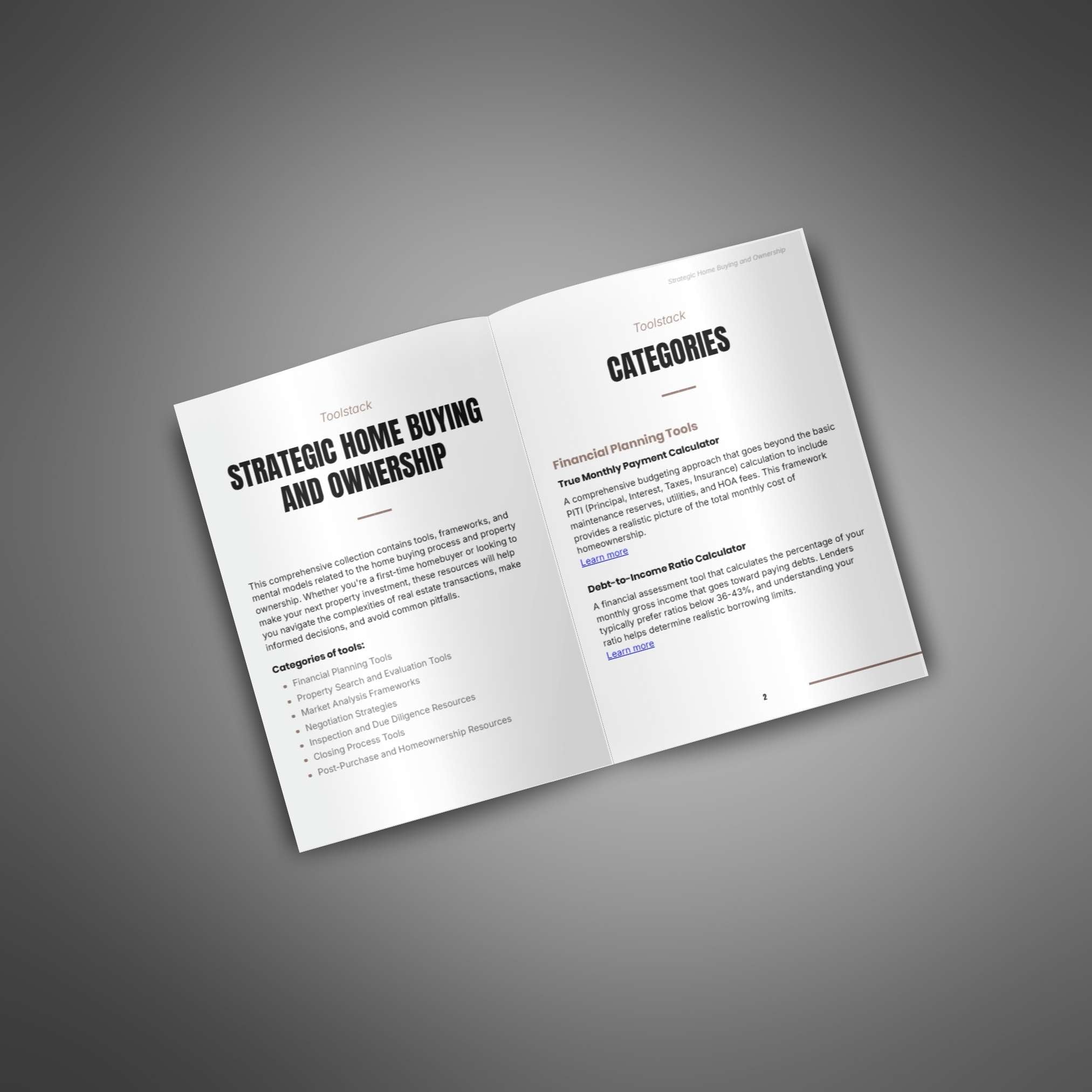 Strategic Home Buying and Ownership