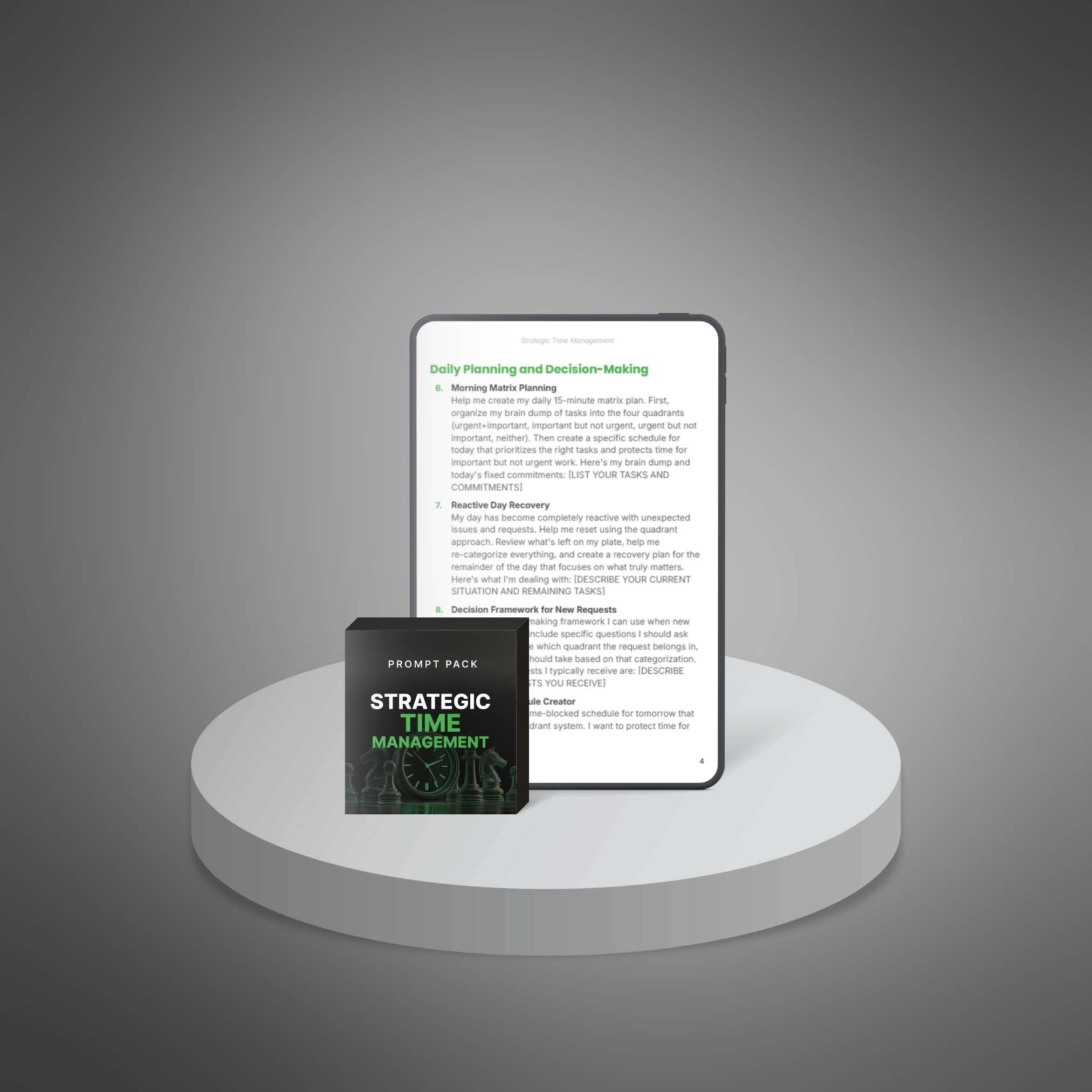 Strategic Time Management