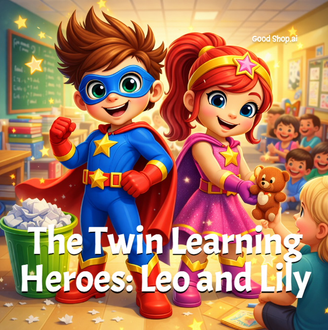 The Twin Learning Heroes Leo and Lily