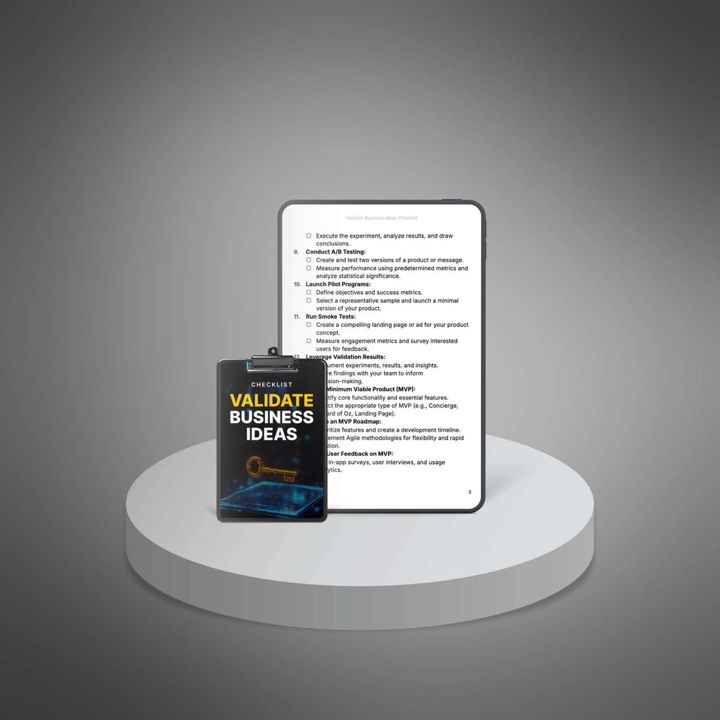 Validate Business Ideas - Checklist