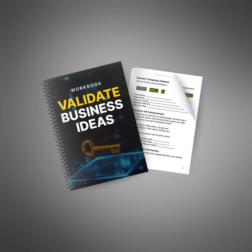 Validate Business Ideas – Interactive Workbook to Test, Refine & Launch Winning Concepts