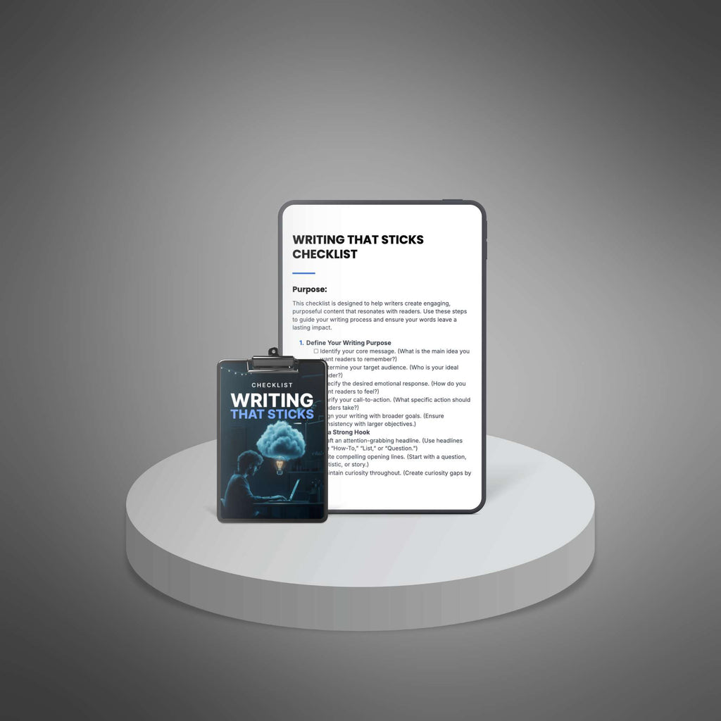 Writing That Sticks - Checklist